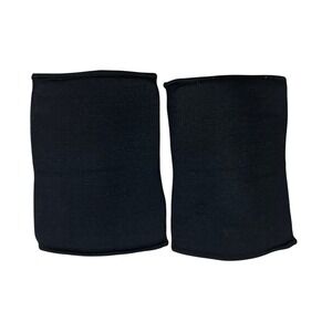 Black Elastic Wrist Brace Support Sleeves Pair‎ Compression